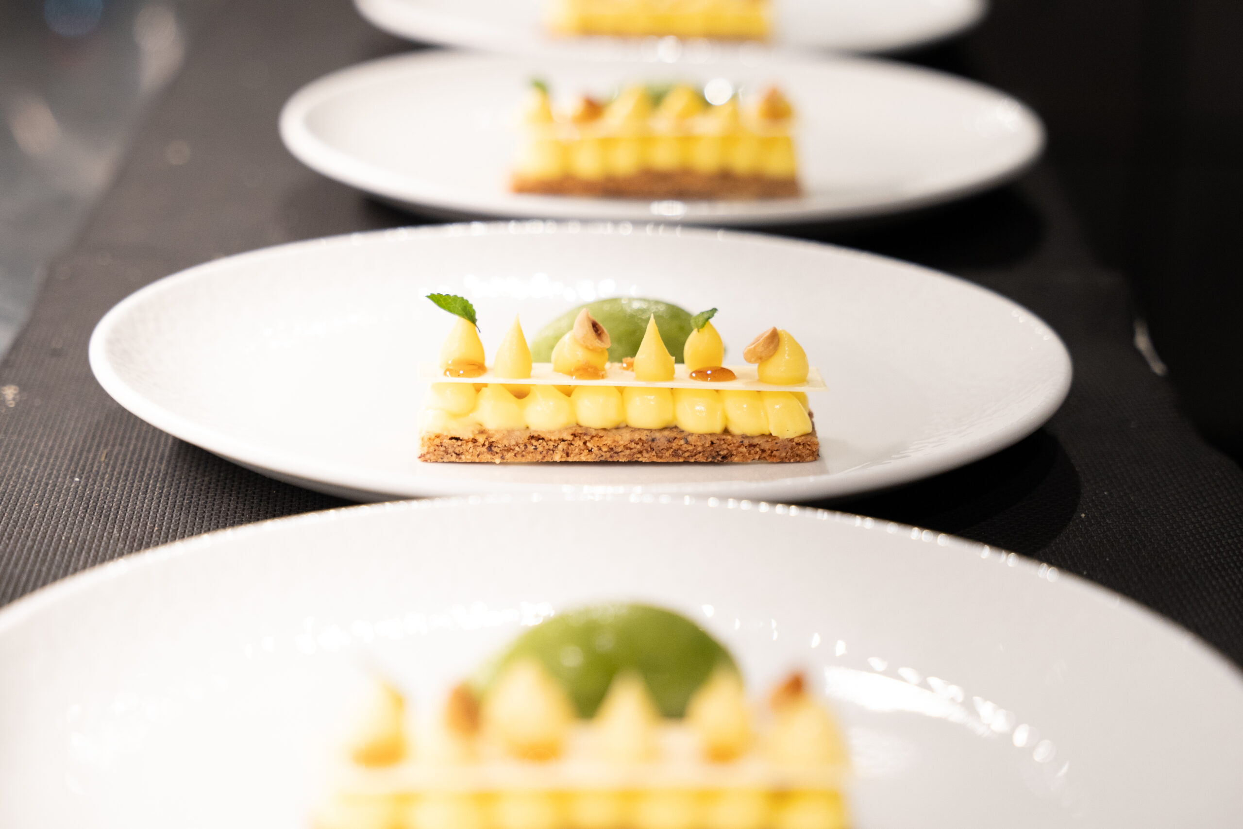 Wedding catering dessert by Lucie Catering featuring refined French pastry